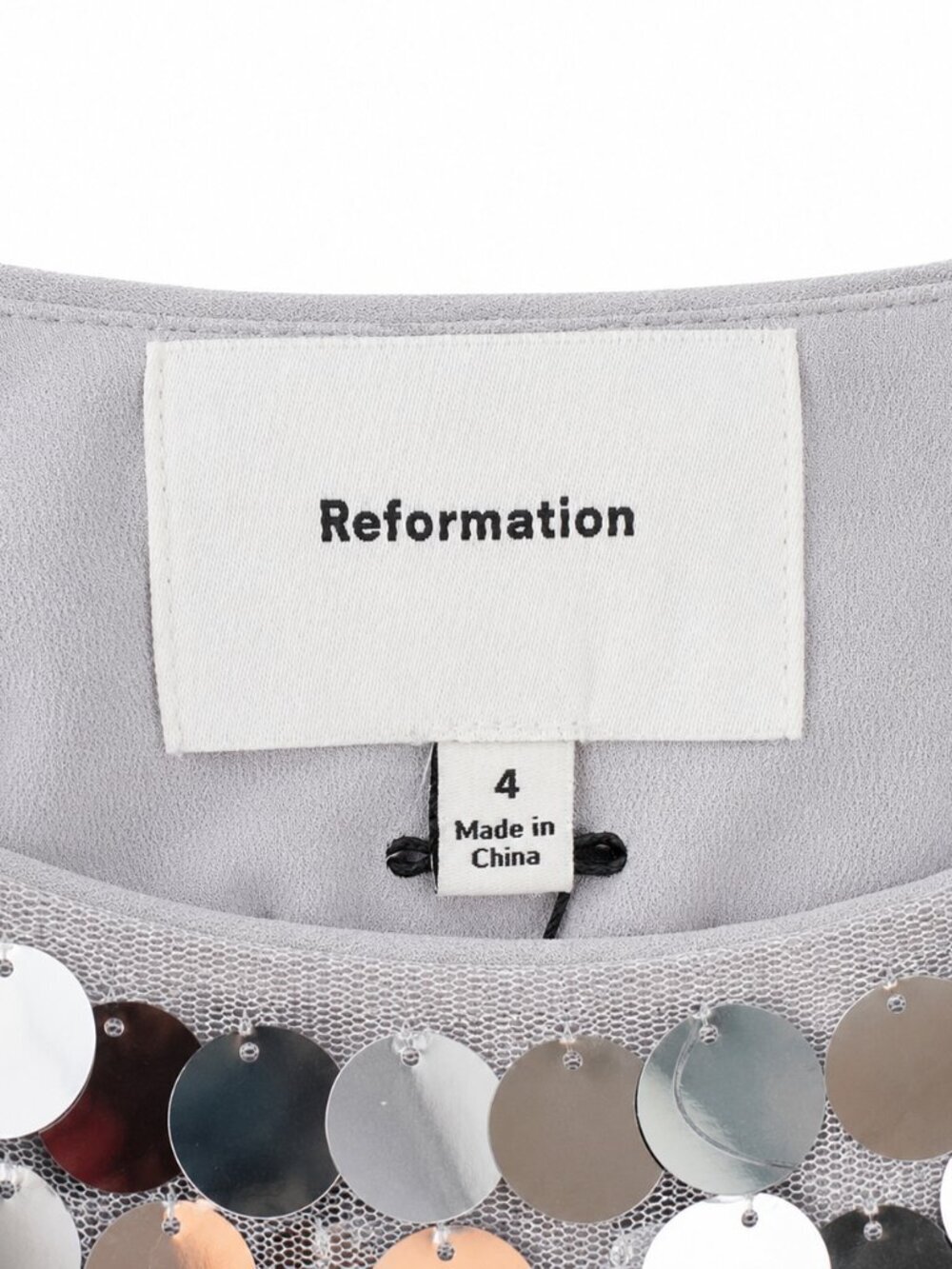 NWT Reformation Carla Low Waist Skirt Mercury (Size US 4) - Picture 5 of 5
